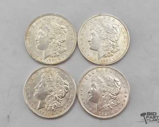 2622  4 1921 Morgan Silver Dollars
