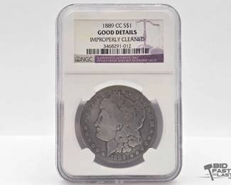 2526  Graded 1889 Carson City Morgan Silver Dollar
