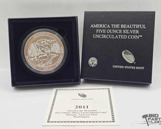 2040 2011 Olympic National Park 5oz Silver Quarter