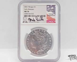 2230  Graded 2021 Morgan Silver Dollar