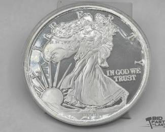2002 2000 Walking Liberty Half Troy Pound Round