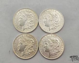 2614  4 1921 Morgan Silver Dollars