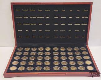 3223  50State Gold Plated Quarter Collection