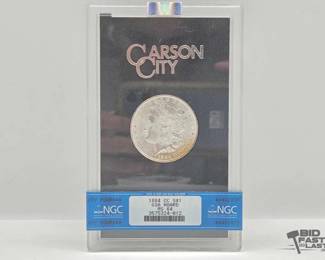2508  Graded Uncirculated 1884 Carson City Morgan Silver Dollar