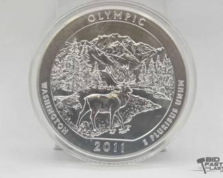 2070 2011 Olympic National Park 5oz Silver Quarter