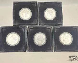 2212  5 2021 Morgan Silver Dollars
