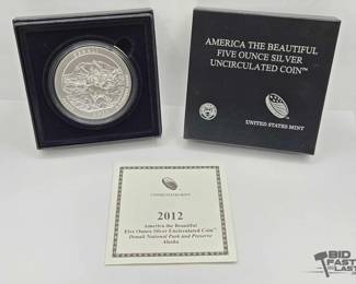 2050 2012 Denali National Park 5oz Silver Quarter