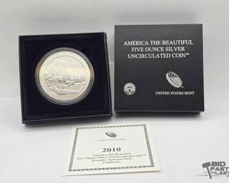 2038 2010 Yosemite National Park 5oz Silver Quarter