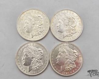 2618  4 1921 Morgan Silver Dollars