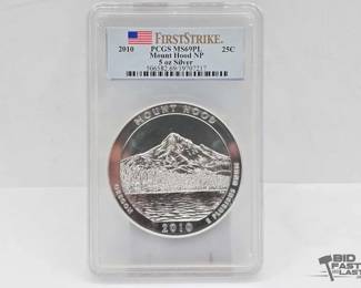 2020 Graded 2010 Mount Hood National Park 5oz Silver Quarter