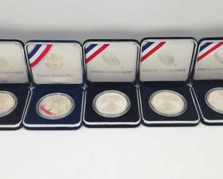 3000  5 Commemorative Silver Dollars 90 Silver