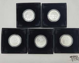 2208  5 2021 Morgan Silver Dollars
