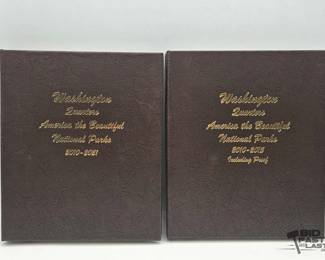 3240  2 Incomplete National Parks Washington Quarters Collection