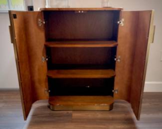 CB2 burlwood cabinet