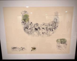 Hoi Lebedang "Horses" lithograph