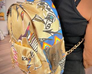Chanel Graffiti Backpack