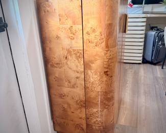 CB2 burlwood cabinet