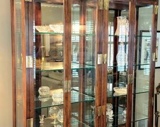 These are 2 separate glass cabinets