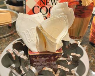 Rooster name card holders!