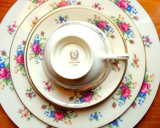 Gorgeous Lenox Chine - one place setting as an example