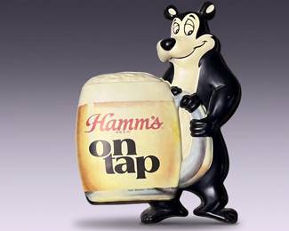 Hamm's Beer plastic sign