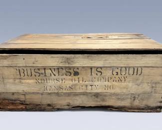 Large Vintage Nourse Oil Crate