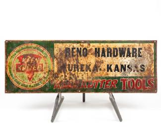 Keen Kutter metal advertising sign