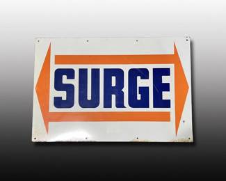 Surge Dairy porcelain sign