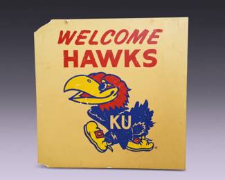 KU Jayhawks sign