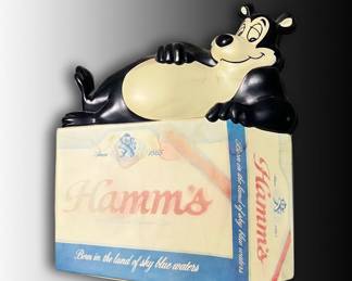Hamm's Beer plastic sign