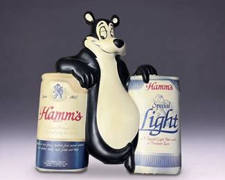 Hamm's Beer plastic sign