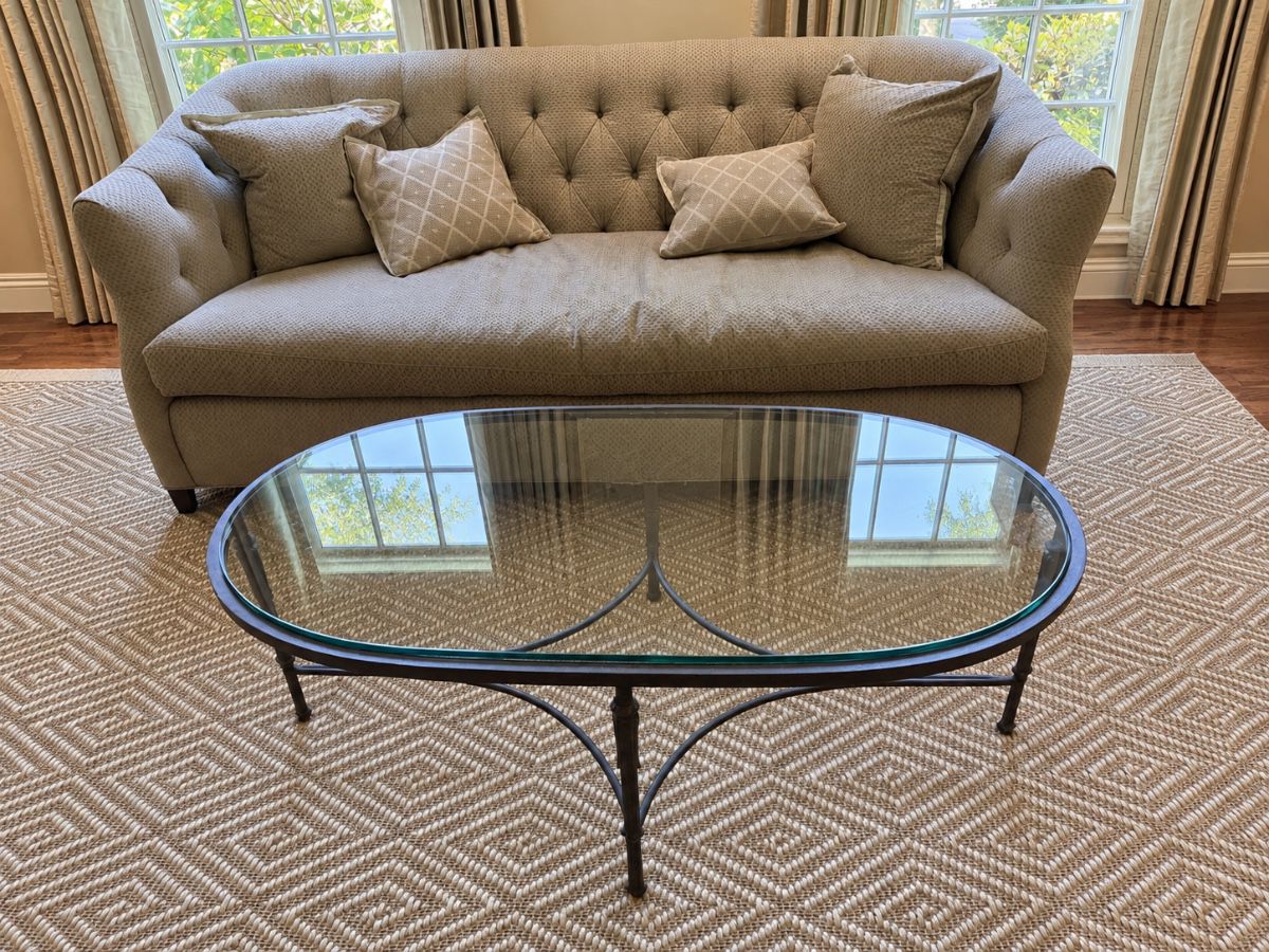 Boston Furniture Guild tufted back sofa