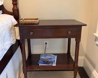 One drawer nightstand with lower shelf