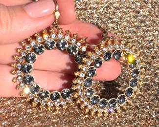Earrings that have beautiful sparkles. Even prettier in person.