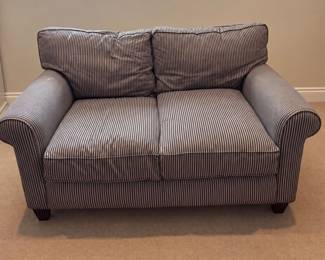 Striped loveseat by Allen White