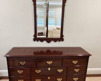 Nine drawer dresser with mirror by Knob Creek