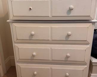 Four drawer white dresser by Legacy