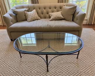 Boston Furniture Guild tufted back sofa