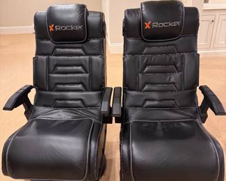 X rocker gaming chairs (2 available).