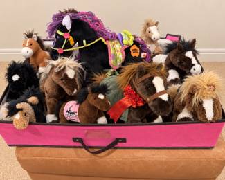 Plush horse selection.