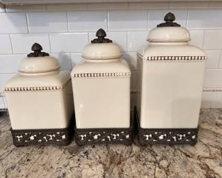 Kitchen cannister set with stands