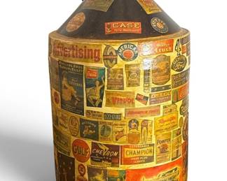POPS CASEY (American, 20th C.) Large Folk Art Advertising Jug