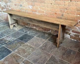 6 Foot Primitive Swedish Pine Bench 