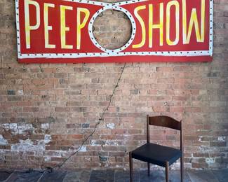 PEEP SHOW, 8 Foot Vintage Carnival Sign