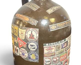 POPS CASEY (American, 20th C.) Folk Art Americana Jug