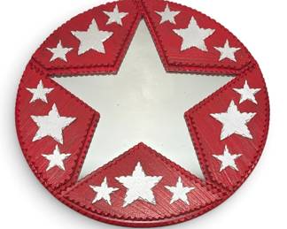 POPS CASEY Folk Art Star Wall Mirror