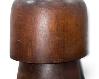 Antique Two Piece Hat Mold