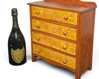 POPS CASEY (American, 20th C.) Folk Art Salesman Sample Dresser