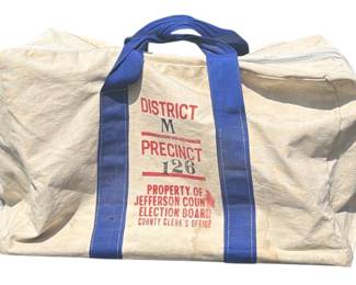 Vintage Voting Ballot Duffle Bag