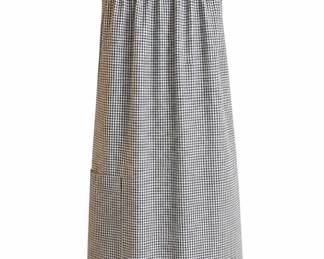 1800s Era Primitive Gingham Apron Pinafore